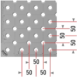 Dvojitý raster 50 x 50 mm PROFIPlusLINE Demmeler