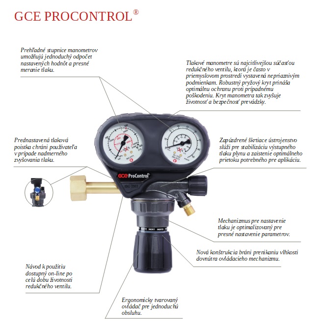 Redukčný ventil GCE PROCONTROL