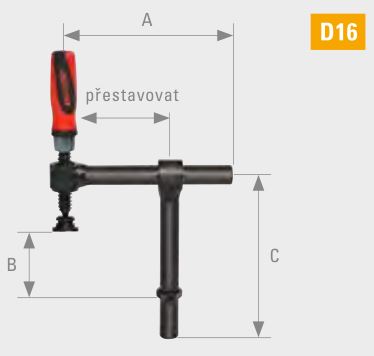 Svorka D16-07005-000 Demmeler - pracovné rozpätie