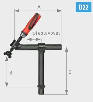 Skrutkovacia svorka 45° Demmeler D22-07009-000