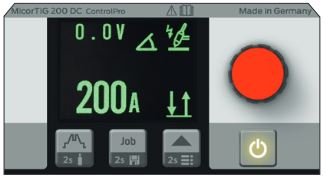 Ovládací panel zváračky MicorTig 200 ControlPro Lorch